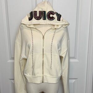 💖💜🛍️ Juicy Couture Black Label Embellished Hoodie with Embroidery Small